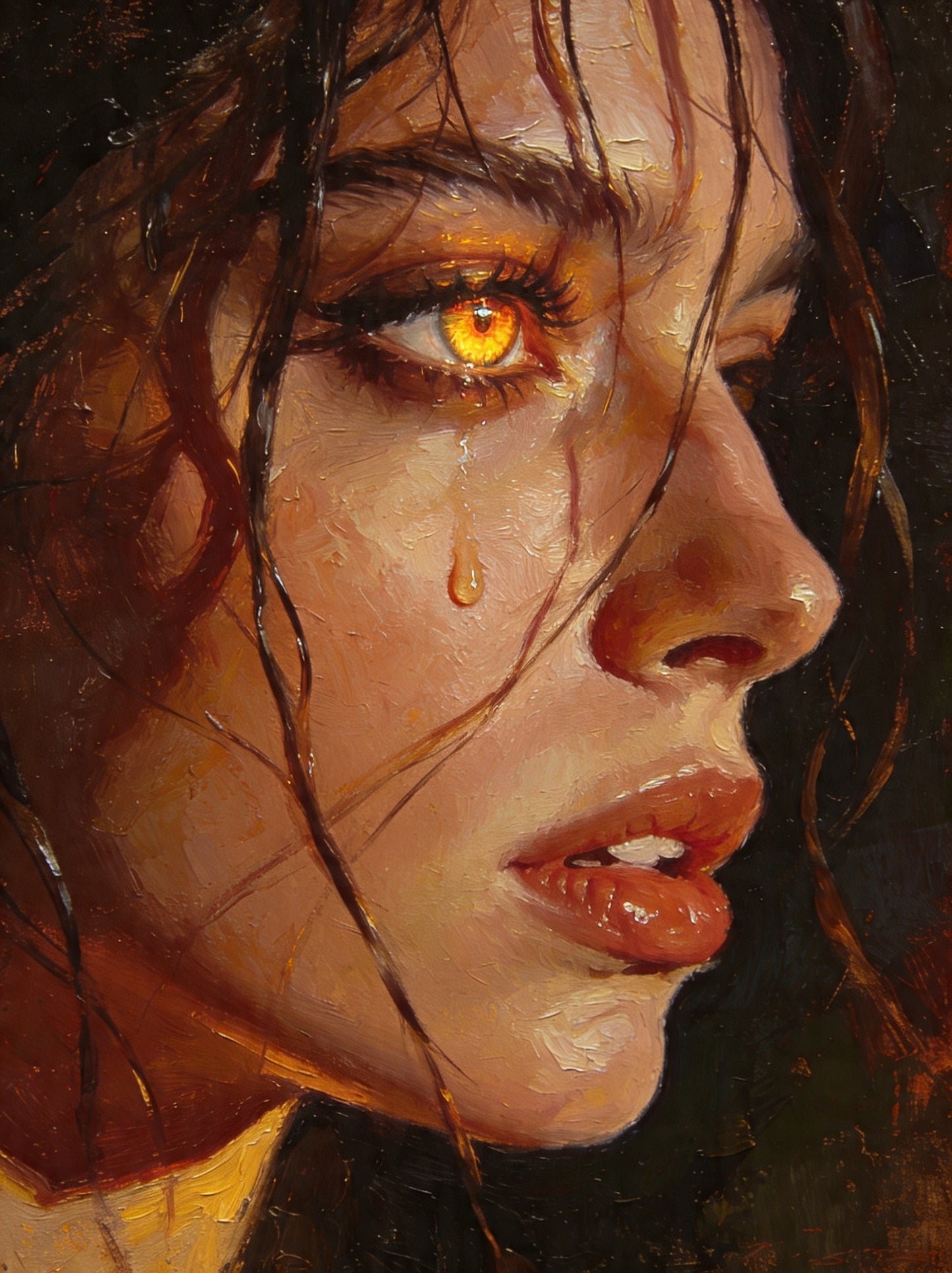 This One with the tear running down her cheek | Digital Download