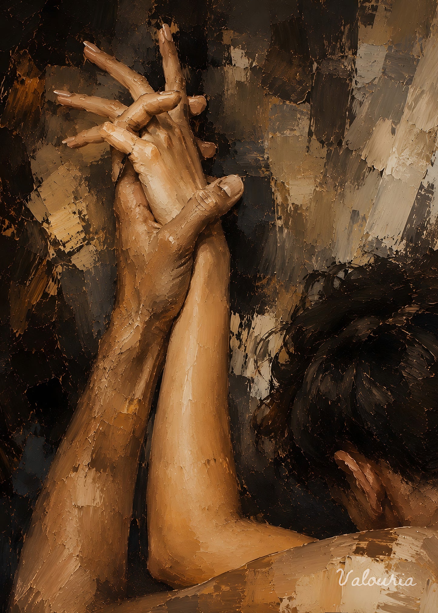 This One with the hands reaching up| Digital Download