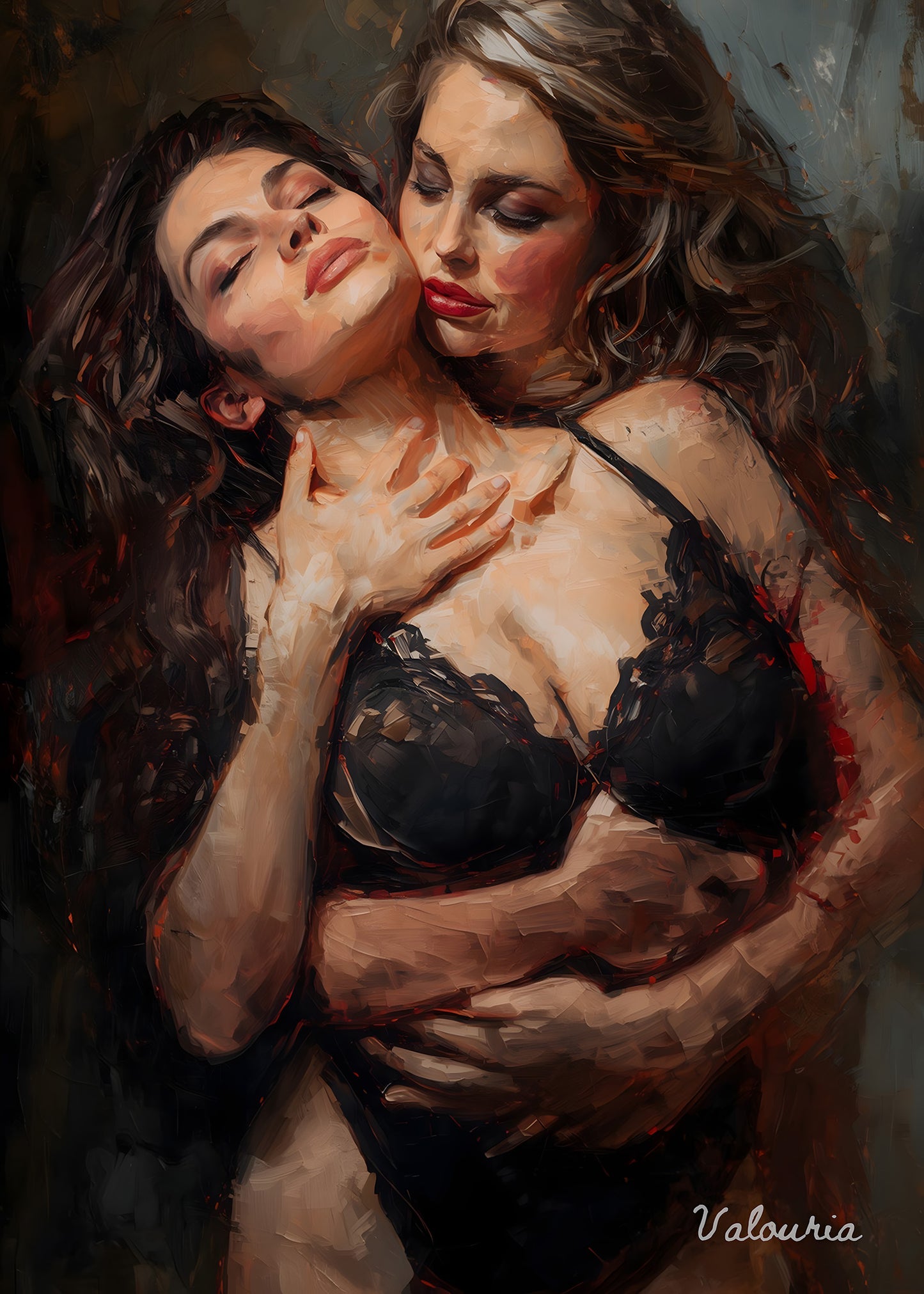 This One with the Two Women in Black Lace | Digital Download